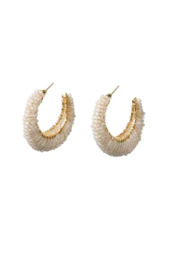 Pearl Hoop Earrings