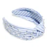 Pearls and Stripes Knotted Headband