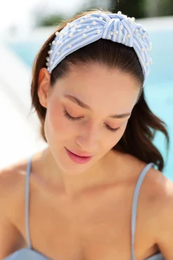 Pearls and Stripes Knotted Headband