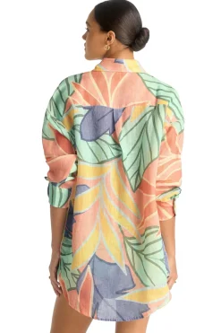 Playa Button Down Shirt Dress