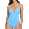 Plunge Macrame One Piece Swimsuit