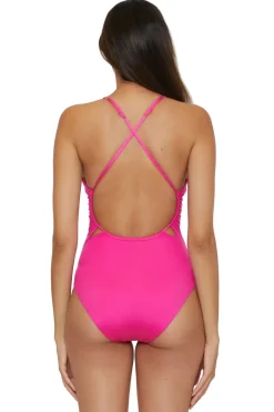 Plunge One Piece Swimsuit