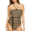 Pom Pom Bandeau One Piece Swimsuit