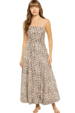 Reese Linen Strapless Maxi Dress