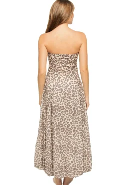 Reese Linen Strapless Maxi Dress