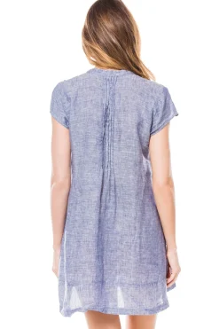 Regina Cap Sleeve Pleated Tunic