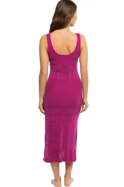 Riza Crochet Midi Dress