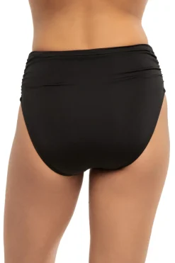 Ruched High Waist Bikini Bottom