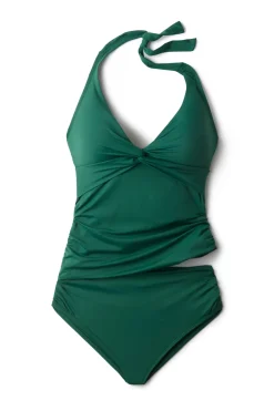 Ruched High Waist Bikini Bottom