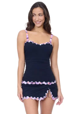 Ruffled Trim Tankini Top (D Cup)
