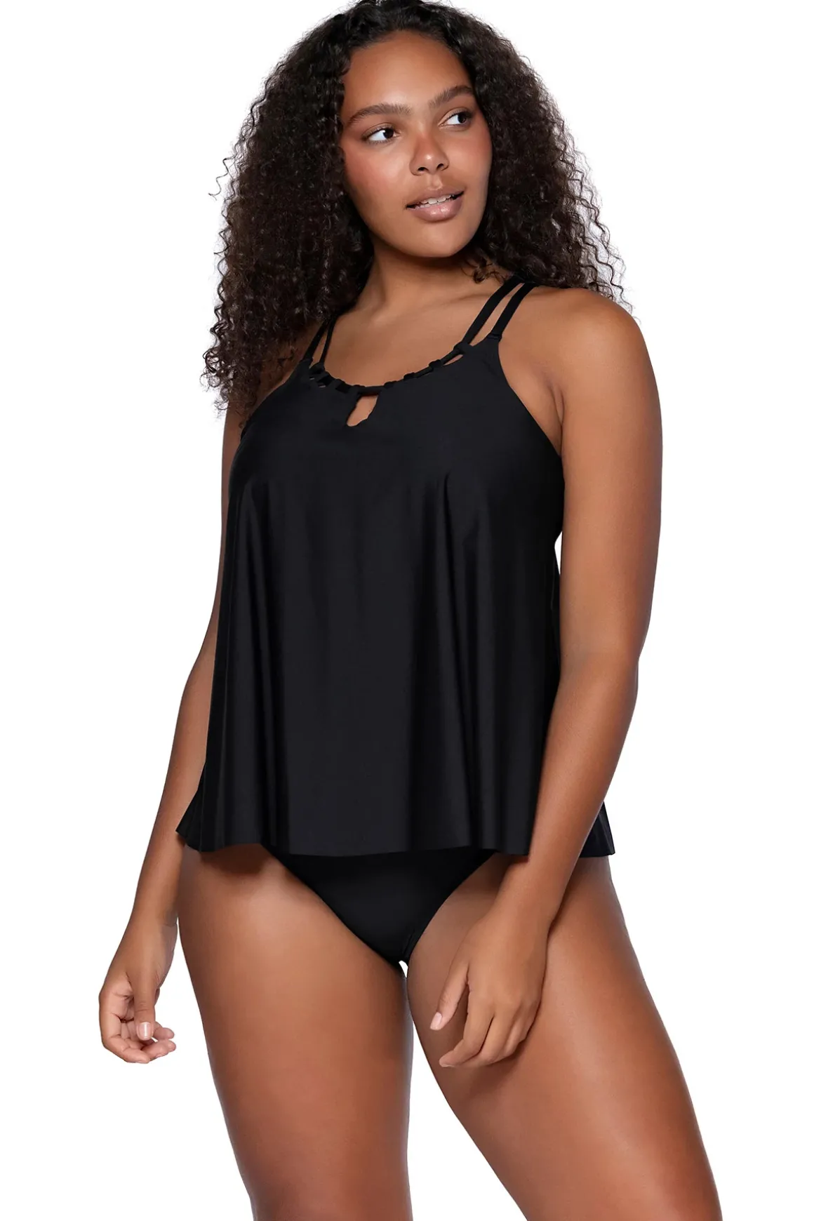 Sadie High Neck Tankini Top