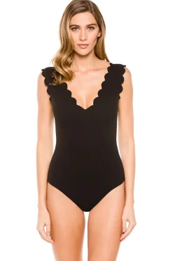 Scallop One Piece Swimsuit