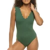 Scallop One Piece Swimsuit
