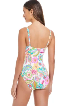 Scoop Neck One Piece Swimsuit