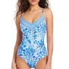Sea Life V-Neck One Piece Swimsuit