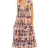 Seashell Tapestry Midi Dress