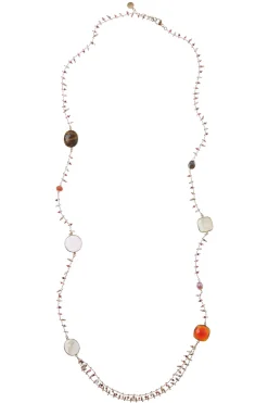 Serti Pondichery Rocaille Stone Necklace