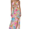 She's Cute Halter Maxi Dress