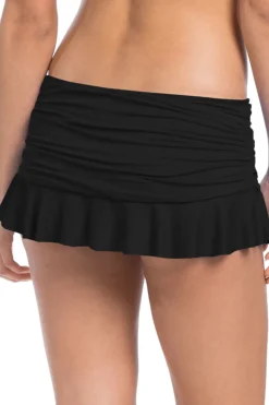 Shirred Flirty Skirted Hipster Bikini Bottom