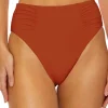 Shirred High Waist Bikini Bottom