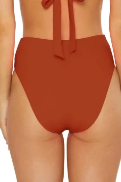 Shirred High Waist Bikini Bottom