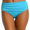 Shirred Sash Front High Waist Bikini Bottom