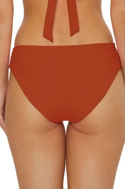 Shirred Tab Side Hipster Bikini Bottom