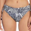 Shirred Tie Side Hipster Bikini Bottom