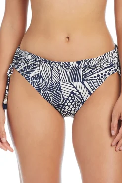 Shirred Tie Side Hipster Bikini Bottom