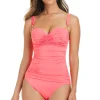 Shirred Underwire One Piece Swimsuit