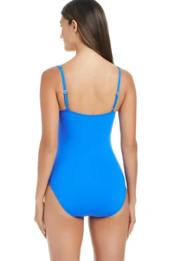 Shirred Underwire One Piece Swimsuit
