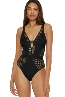 Show & Tell Plunge One Piece Swimsuit