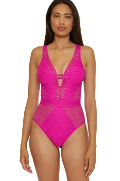 Show & Tell Plunge One Piece Swimsuit