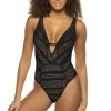 Show & Tell Plunge One Piece Swimsuit