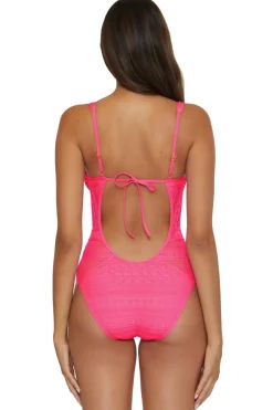 Show & Tell Plunge One Piece Swimsuit