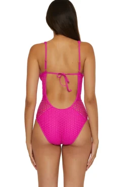 Show & Tell Plunge One Piece Swimsuit