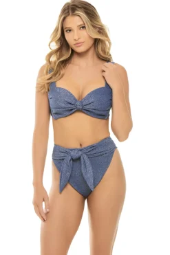 Sky Sparkle Hayden Bralette Bikini Top