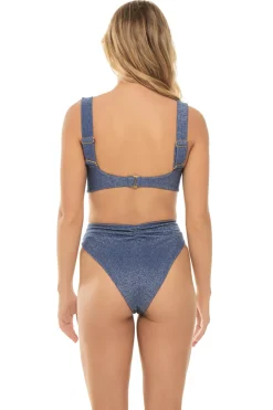 Sky Sparkle Hayden Bralette Bikini Top