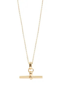 Small T-Bar Trace Chain Necklace