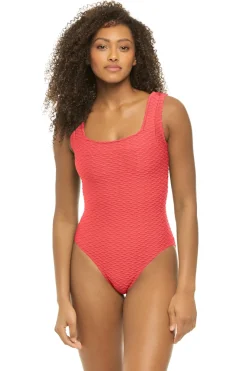 Square Neck One Piece Swimsuit