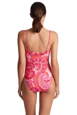 Square Neck One Piece Swimsuit