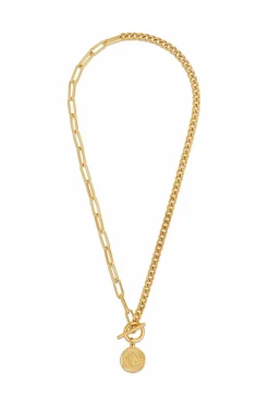 Stacie Toggle Chain Coin Necklace