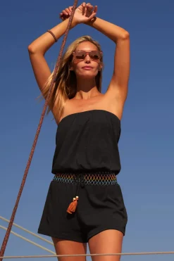 Sunset Strapless Romper