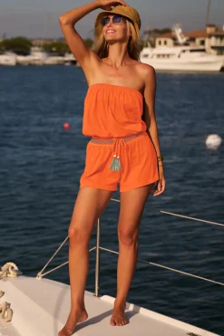 Sunset Strapless Romper