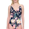 Surplice One Piece Swimsuit