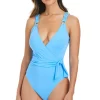 Surplice One Piece Swimsuit