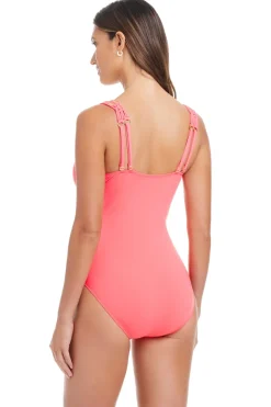 Surplice One Piece Swimsuit