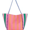 Taormina Striped Tote Bag