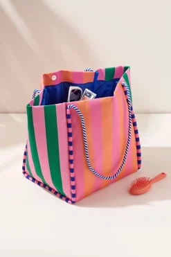 Taormina Striped Tote Bag