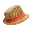 Tarboush Grosgrain Topstitched Fedora